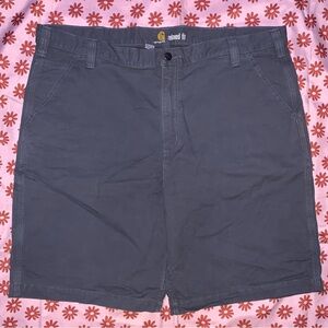 Carhartt Rugged Flex Relaxed Fit Canvas Work 10” Shorts - Gravel - Mens Sz 42